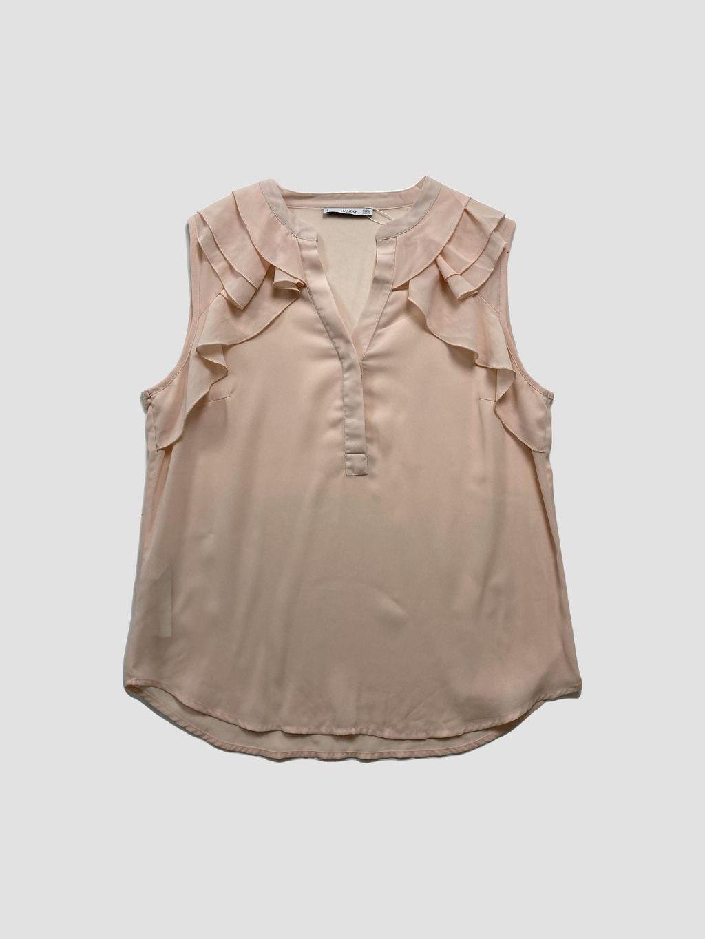 Polera sin mangas MANGO - Talla L (VOP01041269)-0