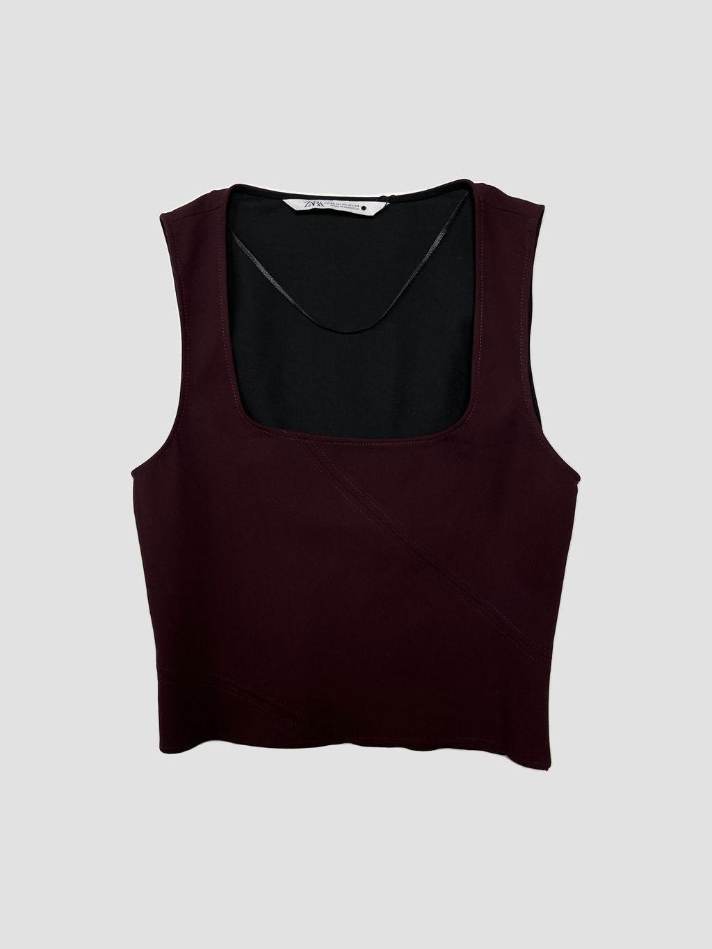 Polera sin mangas ZARA - Talla XS (VOP01216363)-0