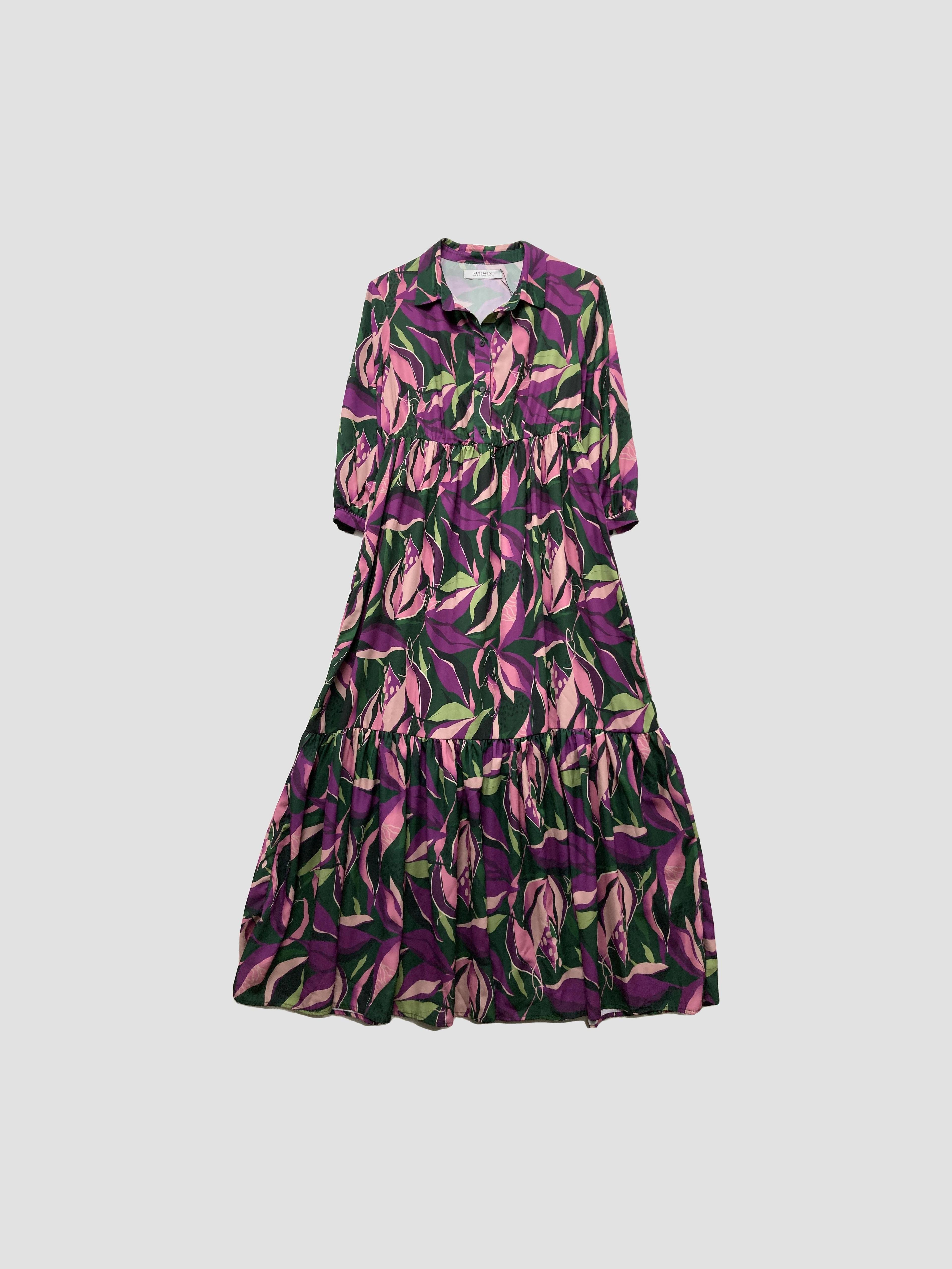 Vestido largo BASEMENT - Talla M (VOP00927866)-0