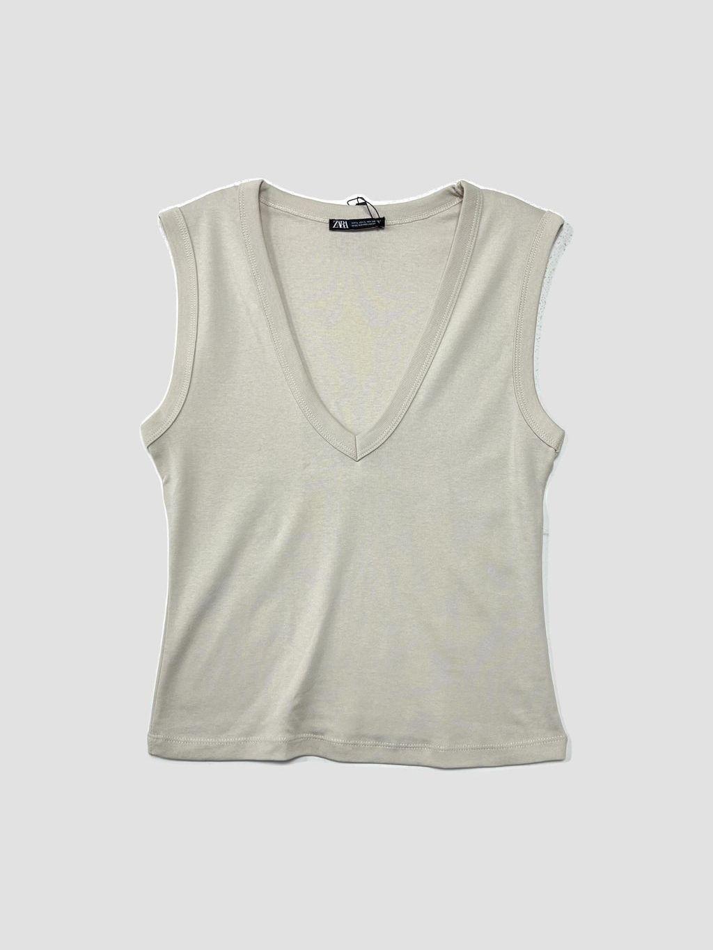Polera sin mangas ZARA - Talla L (VOP01211272)-0
