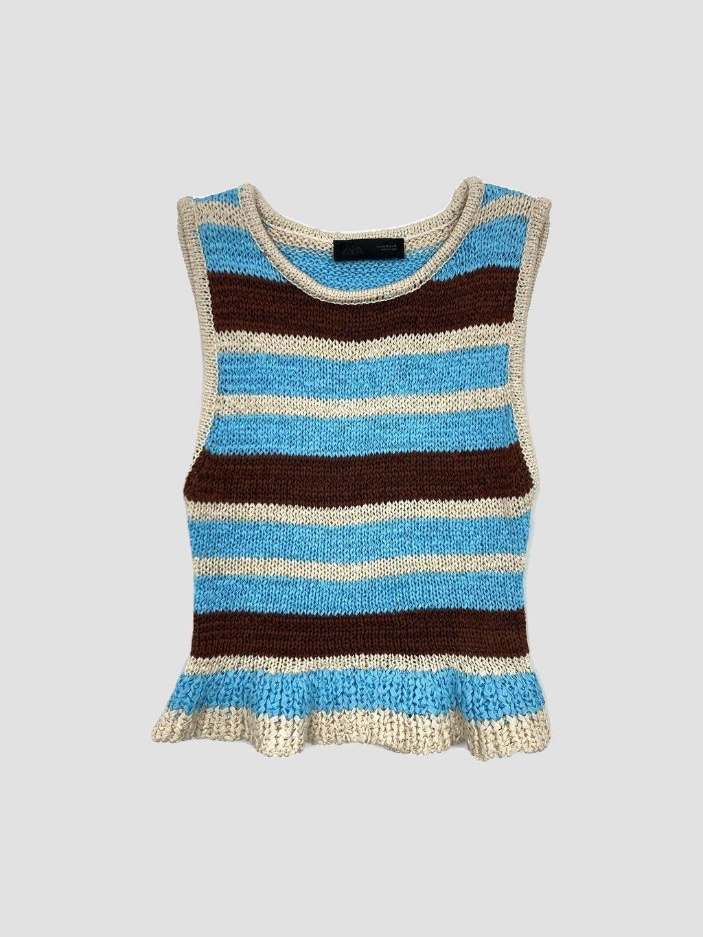 Polera sin mangas ZARA - Talla M (VOP01120833)-0
