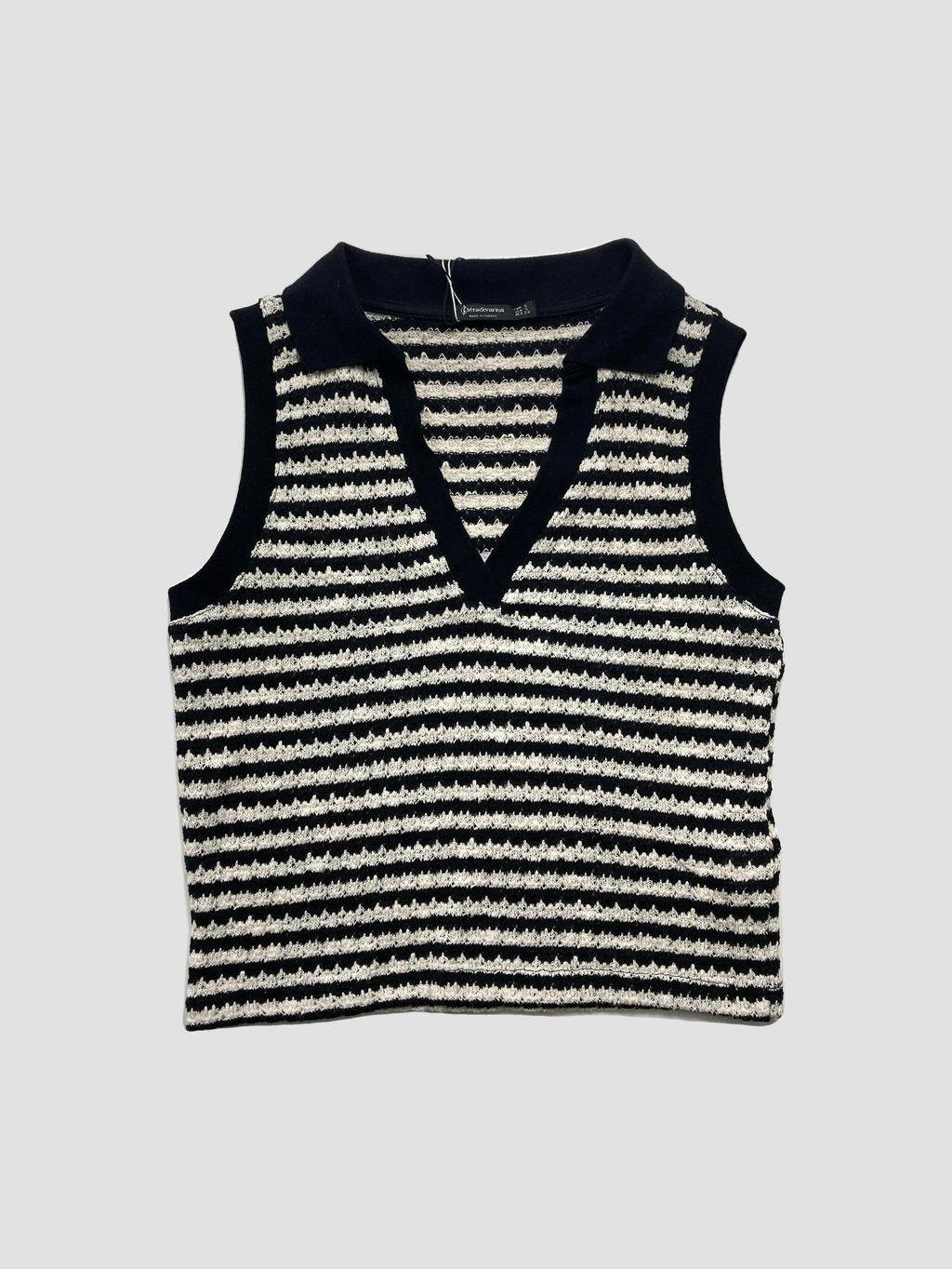 Polera sin mangas STRADIVARIUS - Talla S (VOP01054069)-0