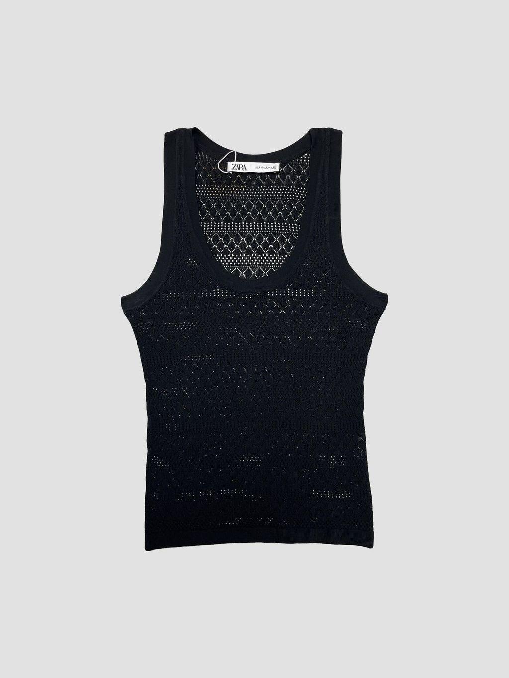 Polera sin mangas ZARA - Talla S (VOP01199884)-0