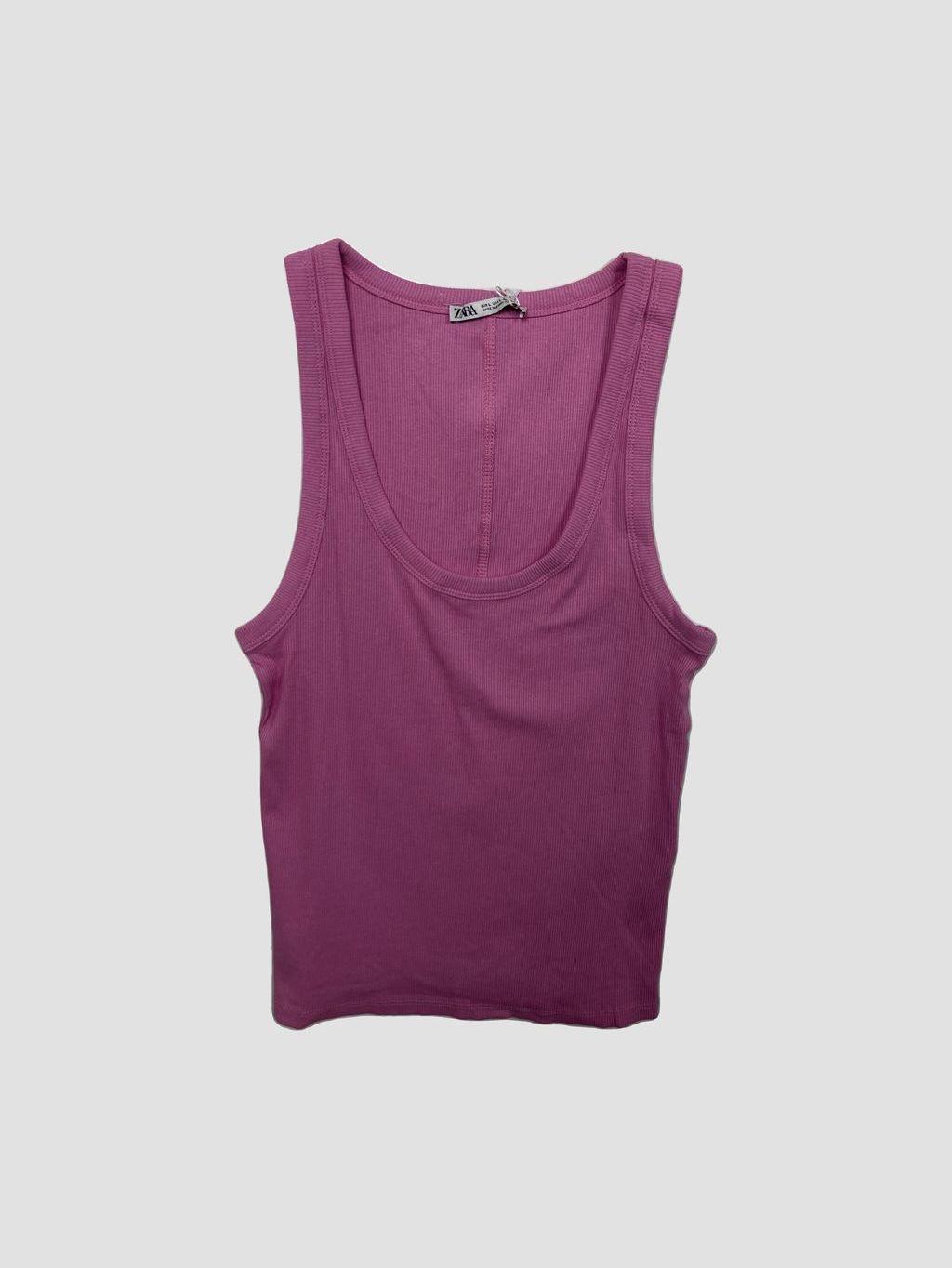 Polera sin mangas ZARA - Talla L (VOP01105312)-0