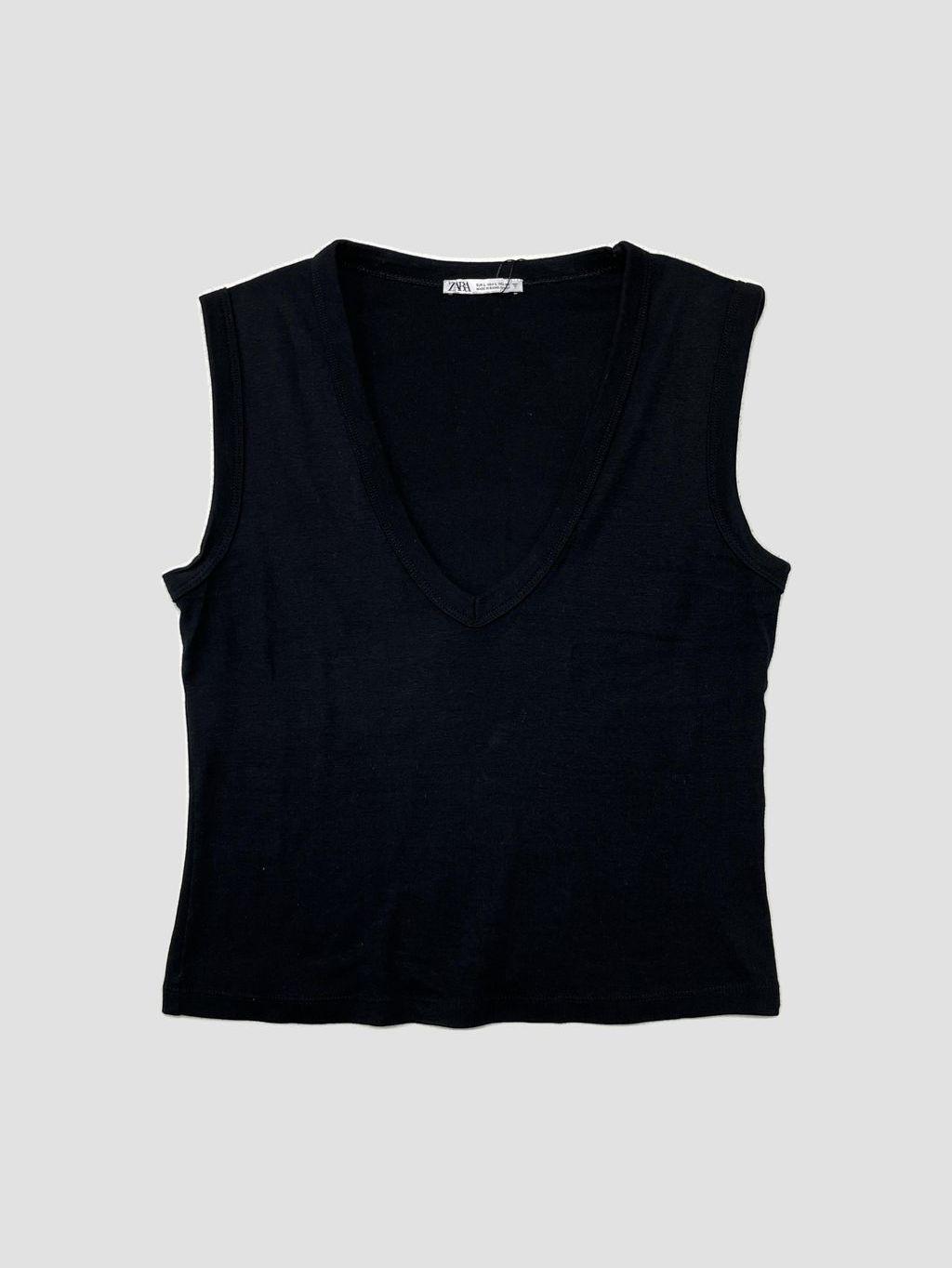 Polera sin mangas ZARA - Talla L (VOP01211302)-0