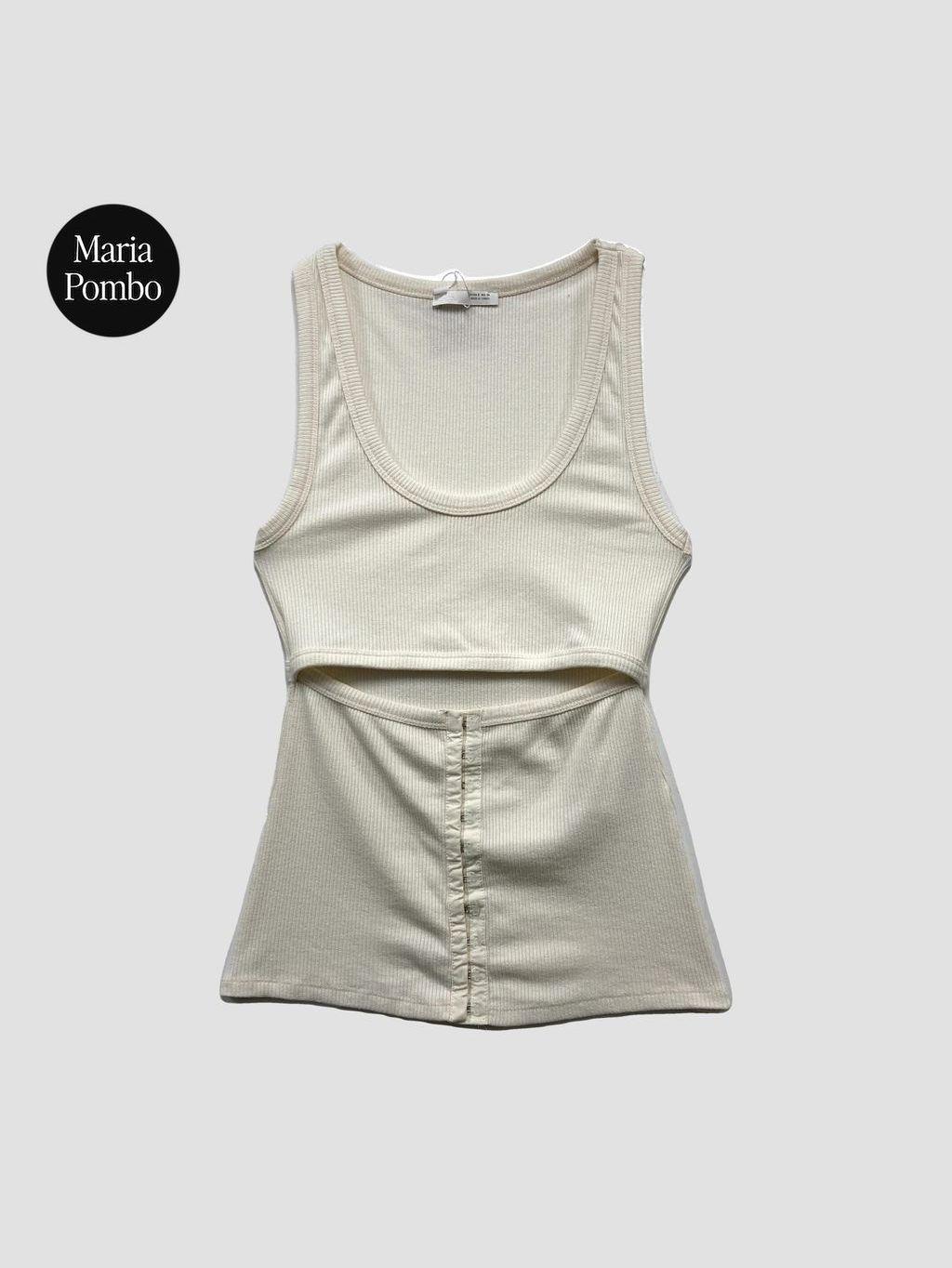 MARIA POMBO Polera sin mangas ZARA - Talla S (VOP00999043)-0