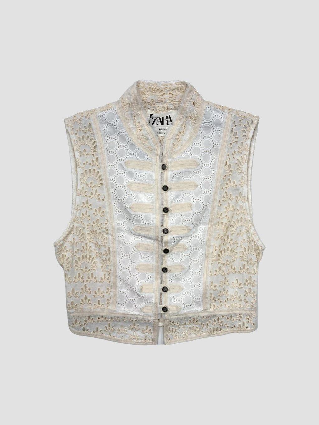 Polera sin mangas ZARA - Talla M (VOP01119951)-0