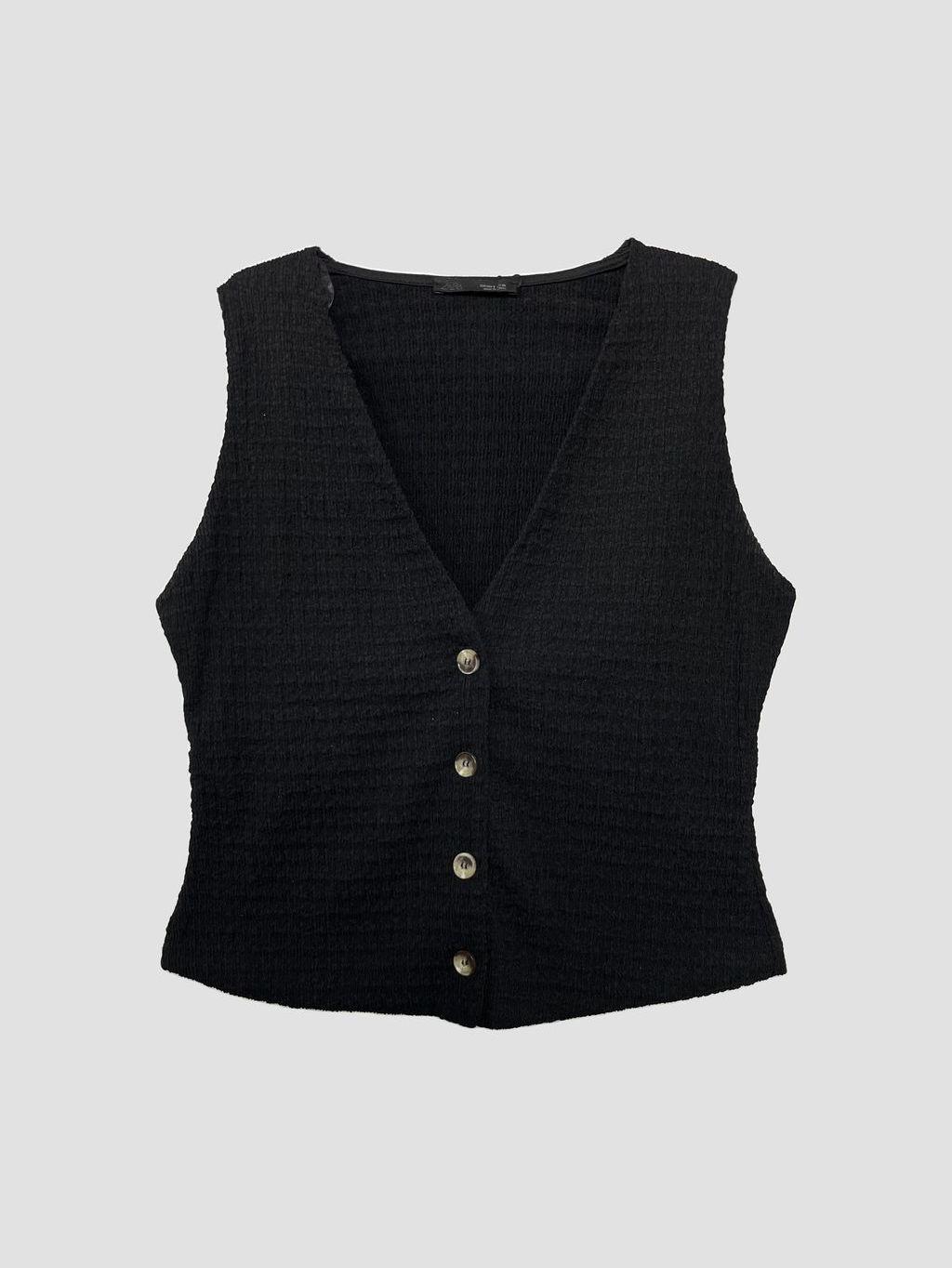 Polera sin mangas ZARA - Talla S (VOP01207608)-0