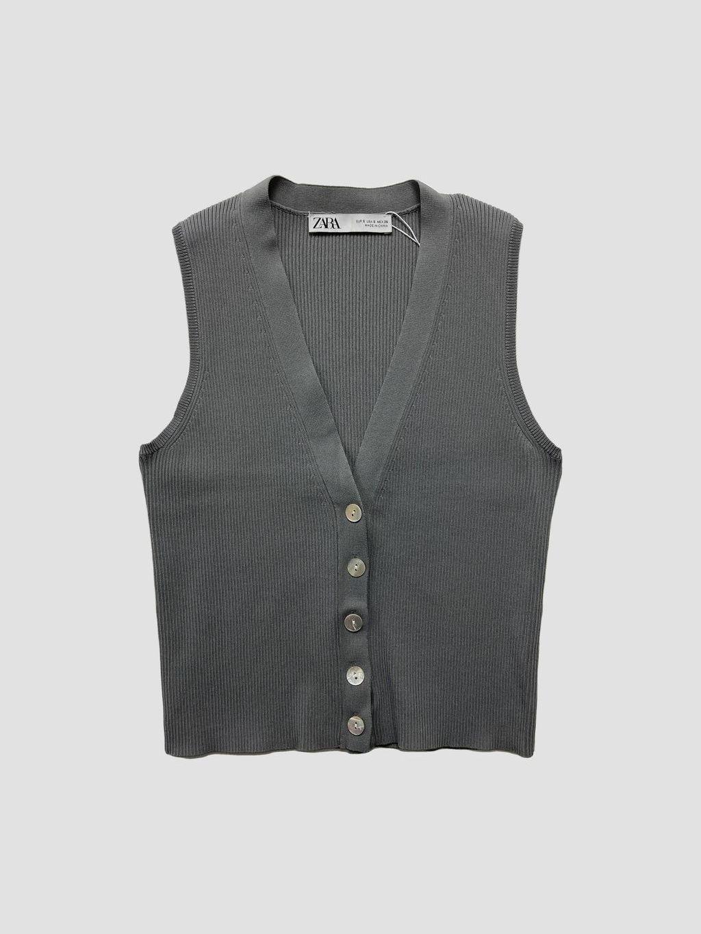 Polera sin mangas ZARA - Talla S (VOP00974030)-0