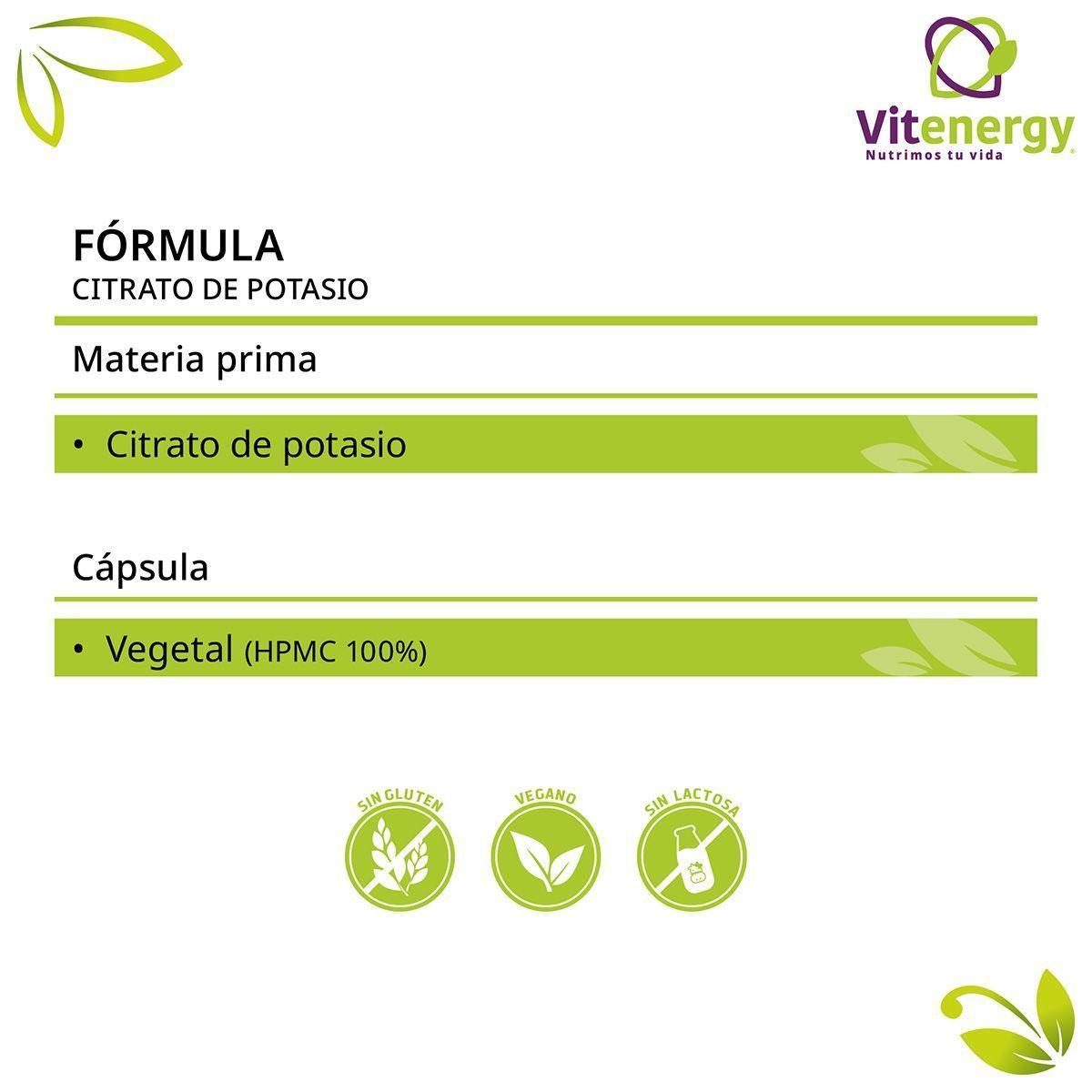 Citrato de potasio +  magnesio Quelado Pack -3