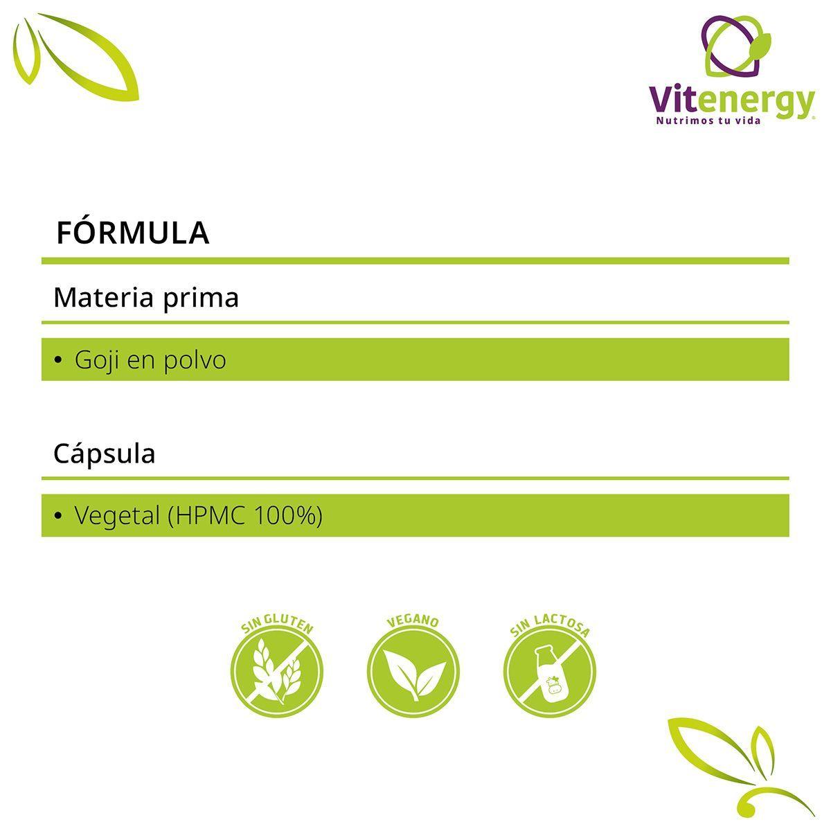 Goji berries Orgánico - Control de peso 60 Cápsulas Vegan-4