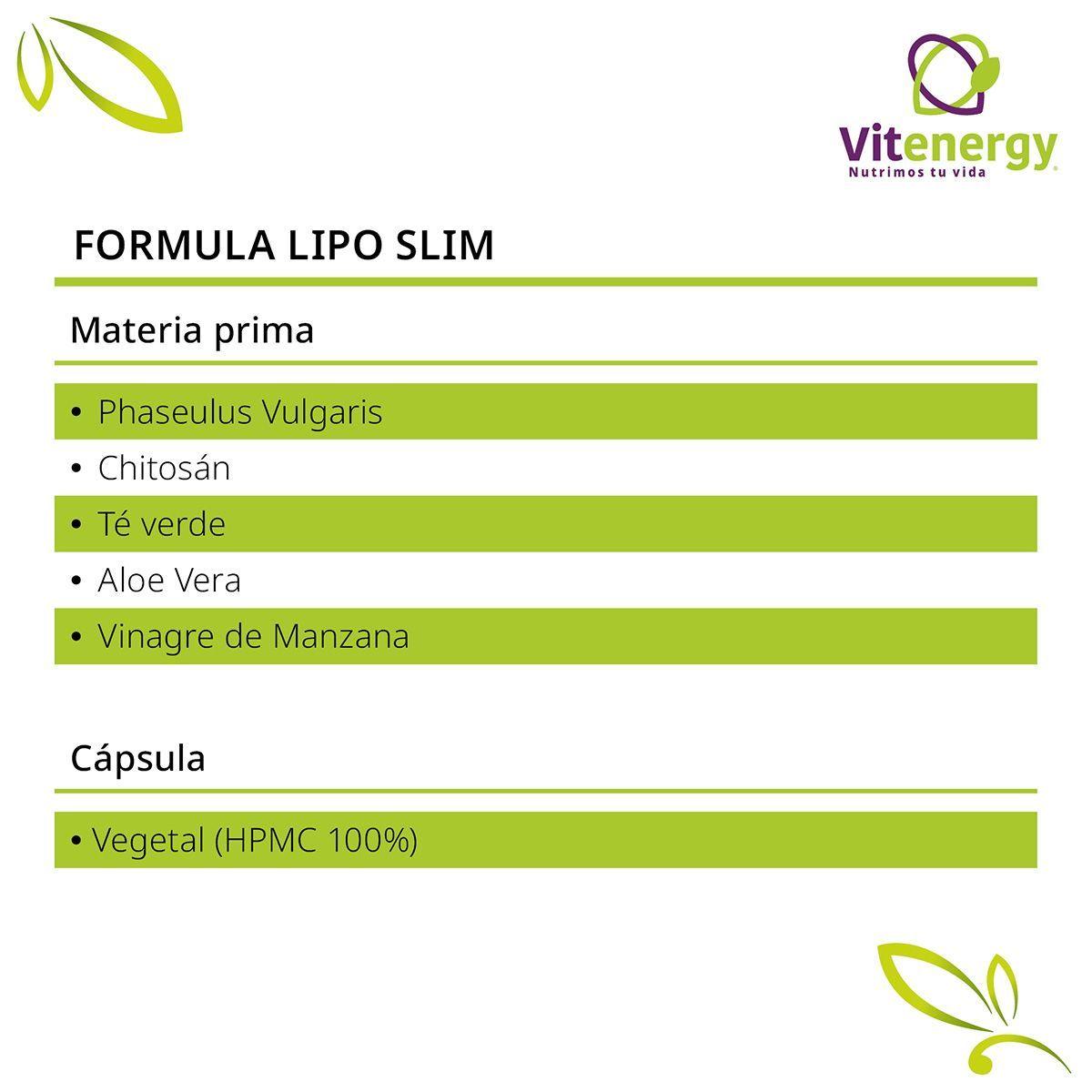  BLOQUEADOR CARBOS LIPO SLIM + TÉ VERDE VINAGRE MANZANA | VITENERGY- PACK-3