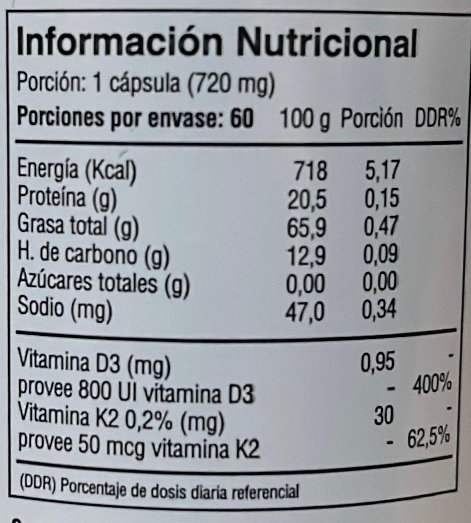 VITAMINA K2 + D3  | SALUD ÓSEA FORTALECE SISTEMA INMUNE -3