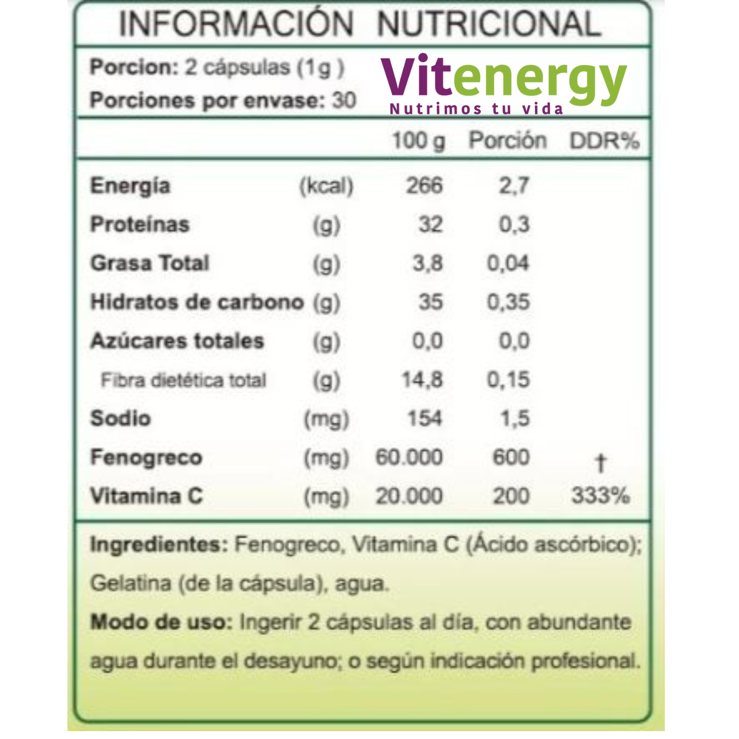 FENOGRECO FNL CÁPSULAS | ENERGÍA, BIENESTAR y VITALIDAD - PACK x2-2