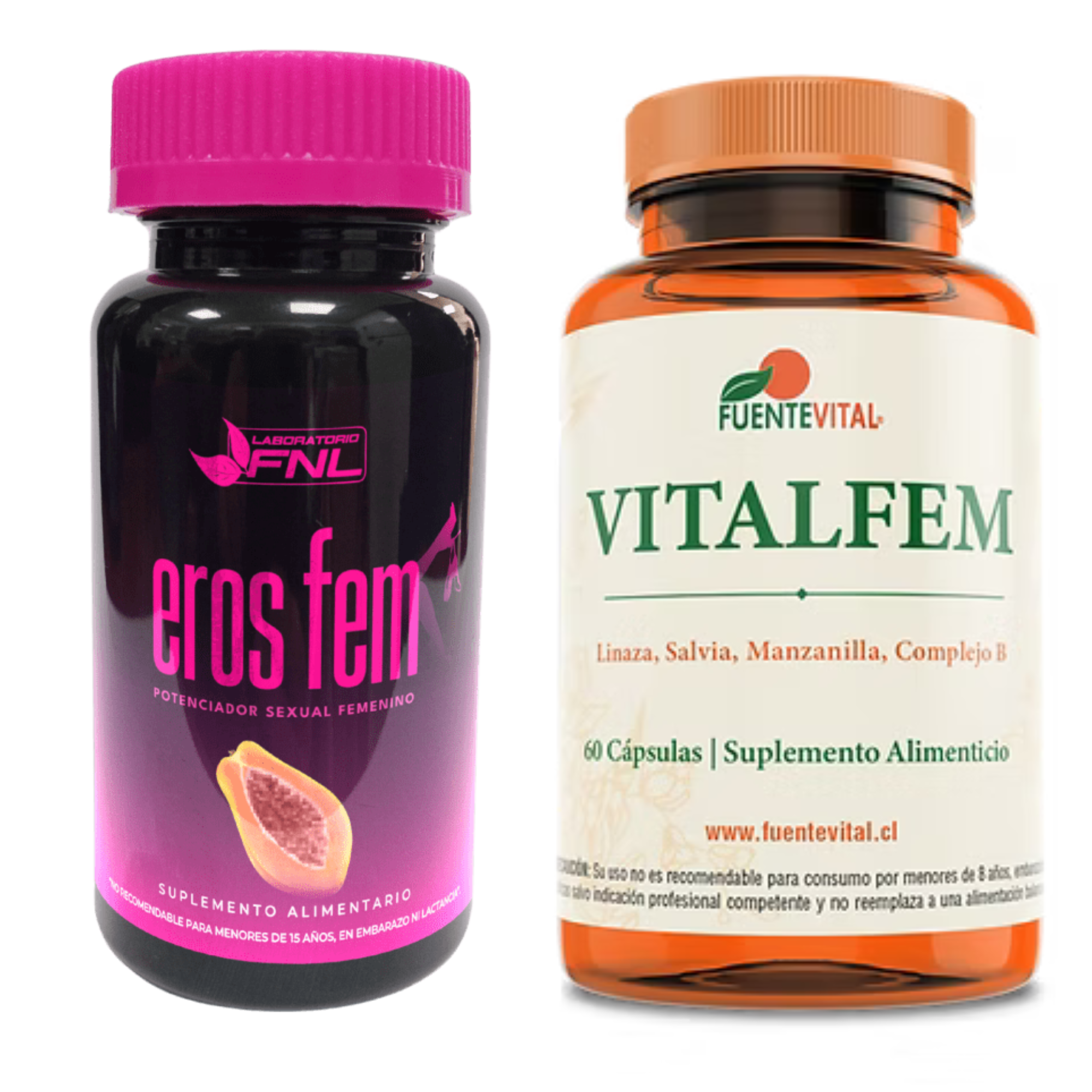 MEJORA LIBIDO Y MENOPAUSIA - PACK EROS FEM + VITALFEM MENOPAS CÁPSULAS-0