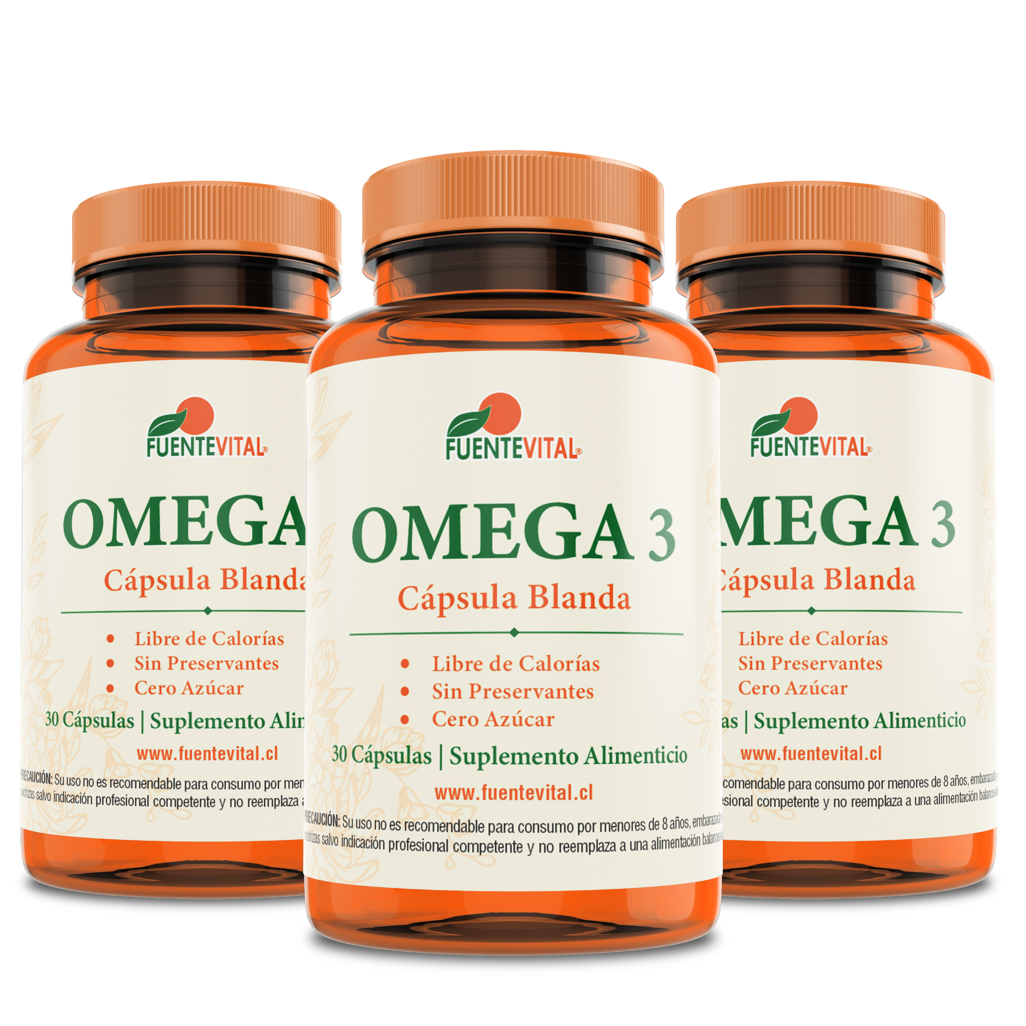 OMEGA 3 SOFT GEL - 90 CÁPSULAS - 1400 mg. PACK x3-0