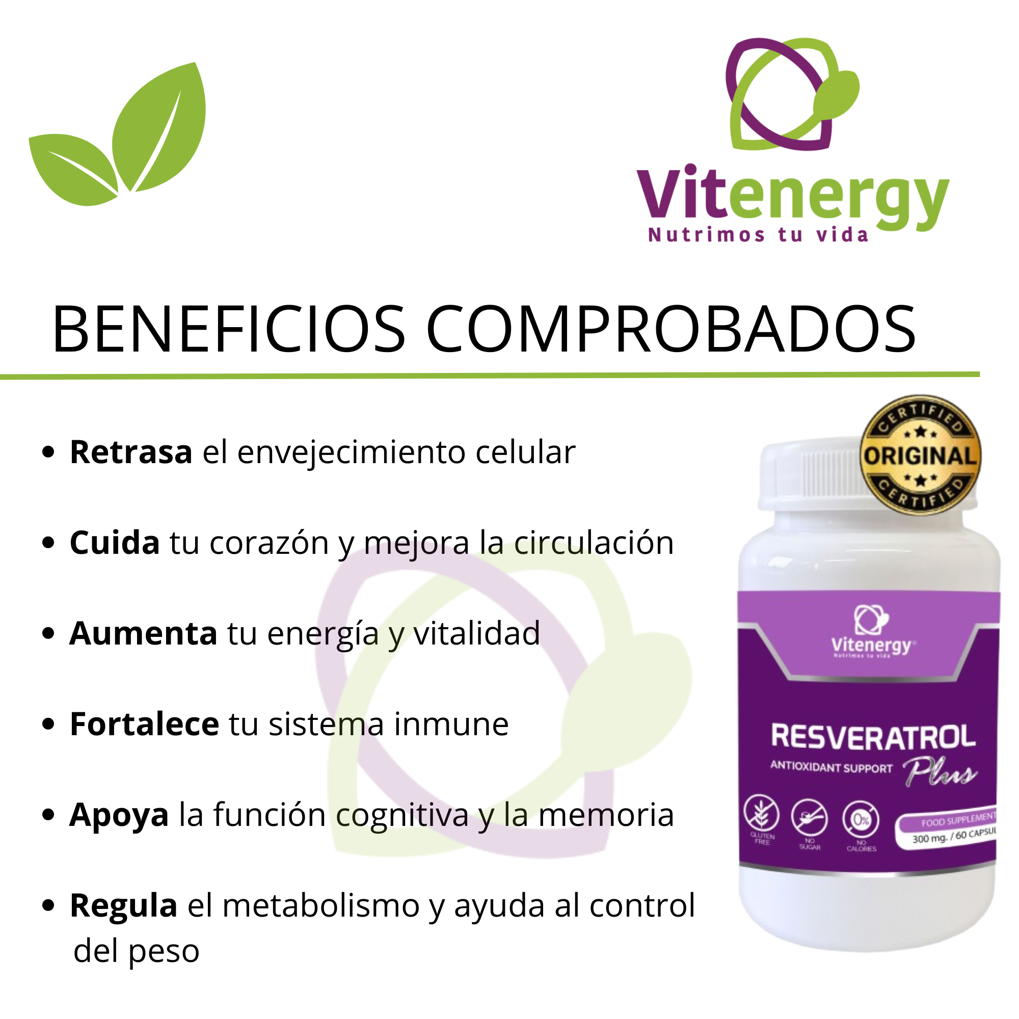 PACK RESVERATROL 100% + NMN PRECURSOR NAD + - ANTIOXIDANTE ANTIEDAD PREMIUM-2