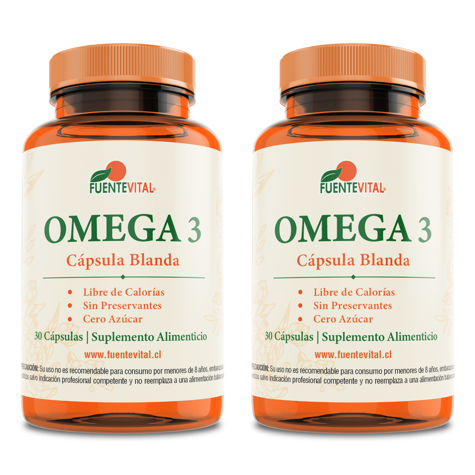 OMEGA 3 SOFT GEL - 60 CÁPSULAS - 1400 mg. PACK x2-0