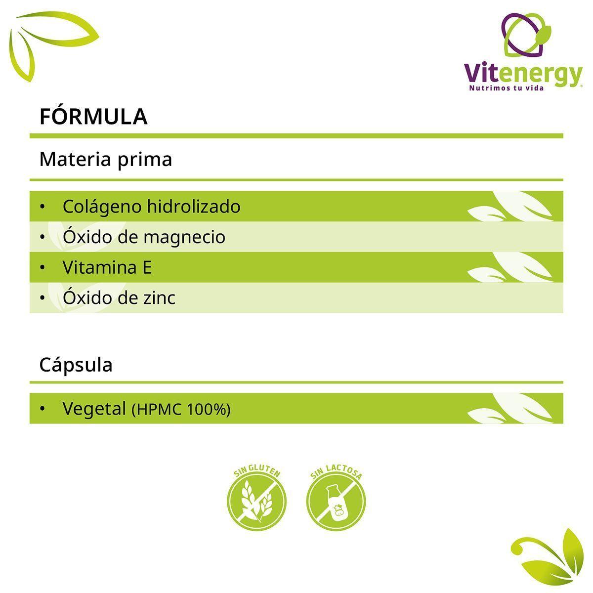 Colágeno Hidrolizado - Zinc- Vitamina E + Biotina Plus Pack-4