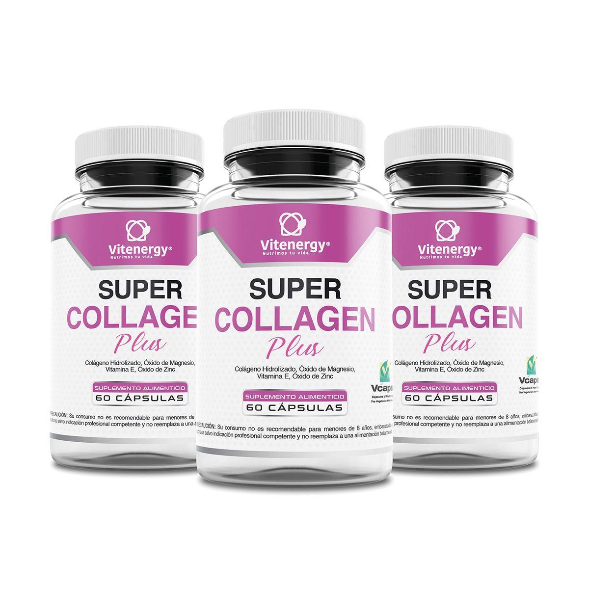 Colágeno + Zinc + Magnesio + Vitamina E - Súper Collagen Plus Original - Pack x 3-0