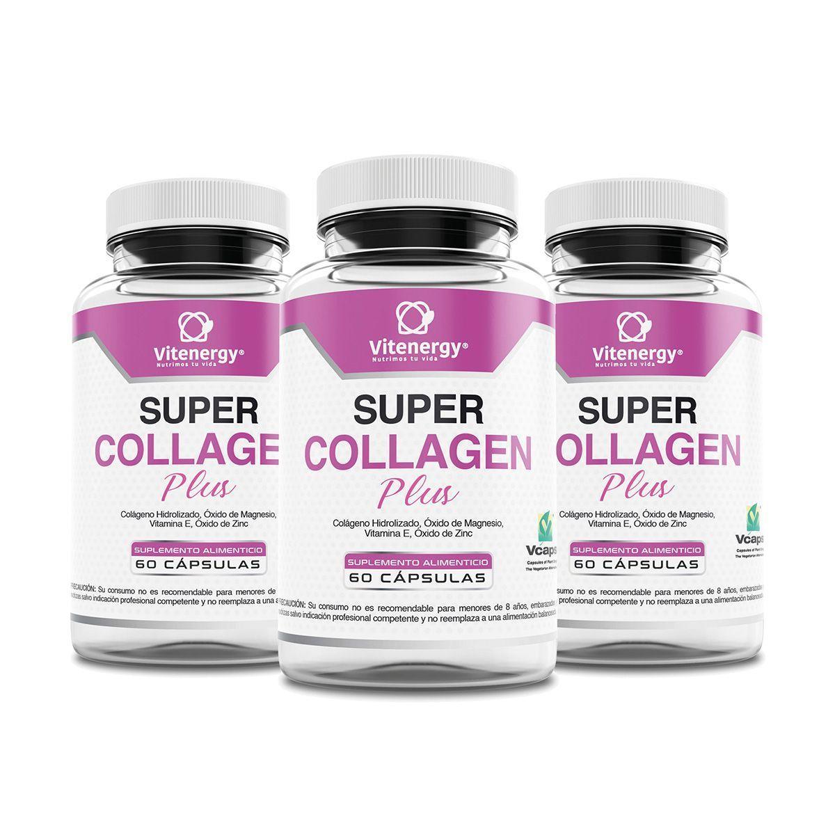 Colágeno + Zinc + Magnesio + Vitamina E - Súper Collagen Plus Original - Pack x 3-0