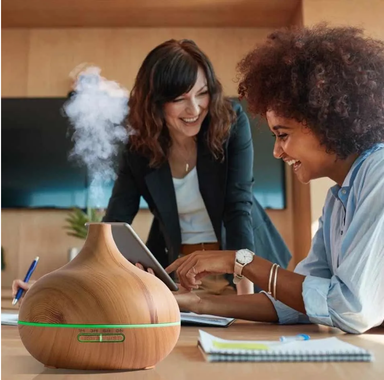 Humidificador 400ml Purificador De Aire +3 Esencias De 10ml-4