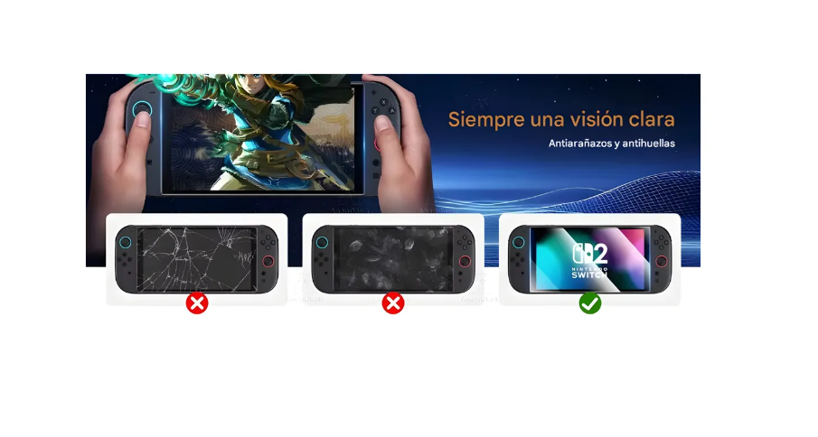 Protector De Pantalla Lamina De Vidrio Para Nintendo Switch2-4
