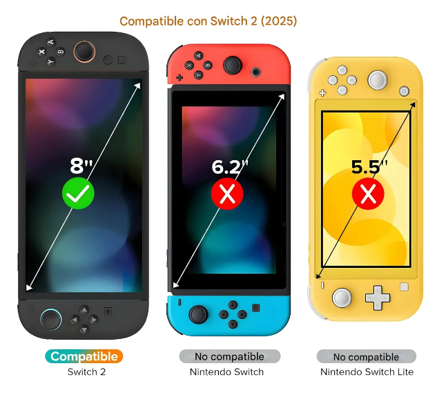 Protector De Pantalla Lamina De Vidrio Para Nintendo Switch2-7