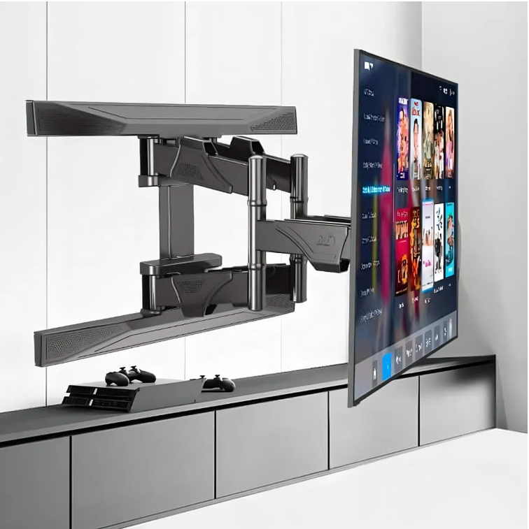 Soportes Articulados Para Tv North Bayou P6, 45 A 80 Cm, Color Negro-3