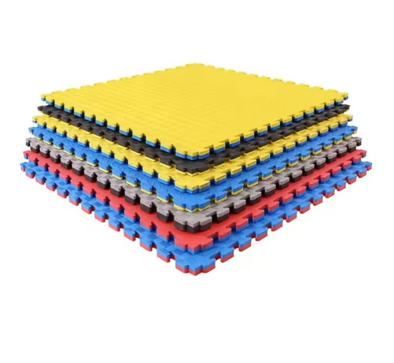 Goma Eva tatami 100x100 Bicolor 20 Mm Piso Alfombra-0