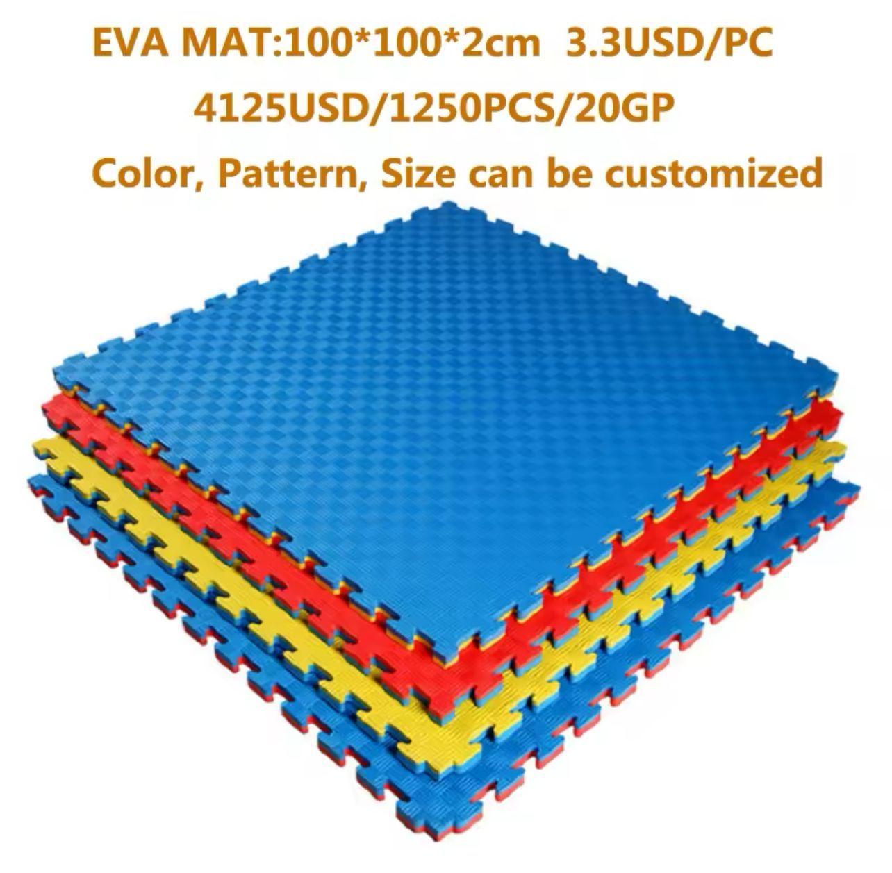 Goma Eva tatami 100x100 Bicolor 20 Mm Piso Alfombra-5