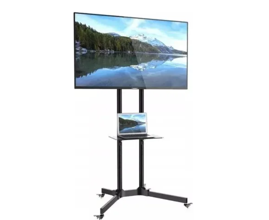 Soporte Base Tv Tipo Pedestal Con Ruedas Móvil 32-70 Pulgada-3