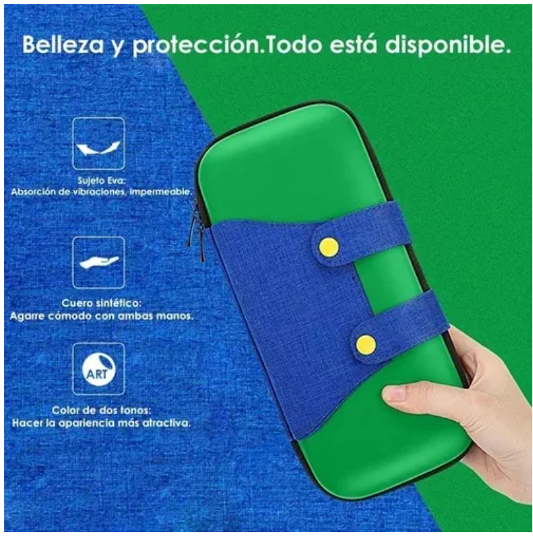 Bolso Estuche Protector Nintendo Switch De Mario Bross-4