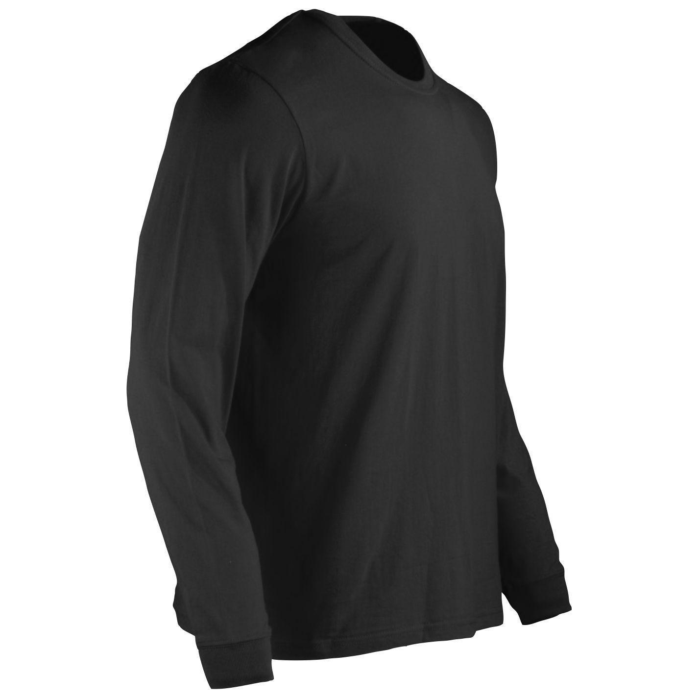 Polera Manga Larga Algodon Cuello Redondo-2