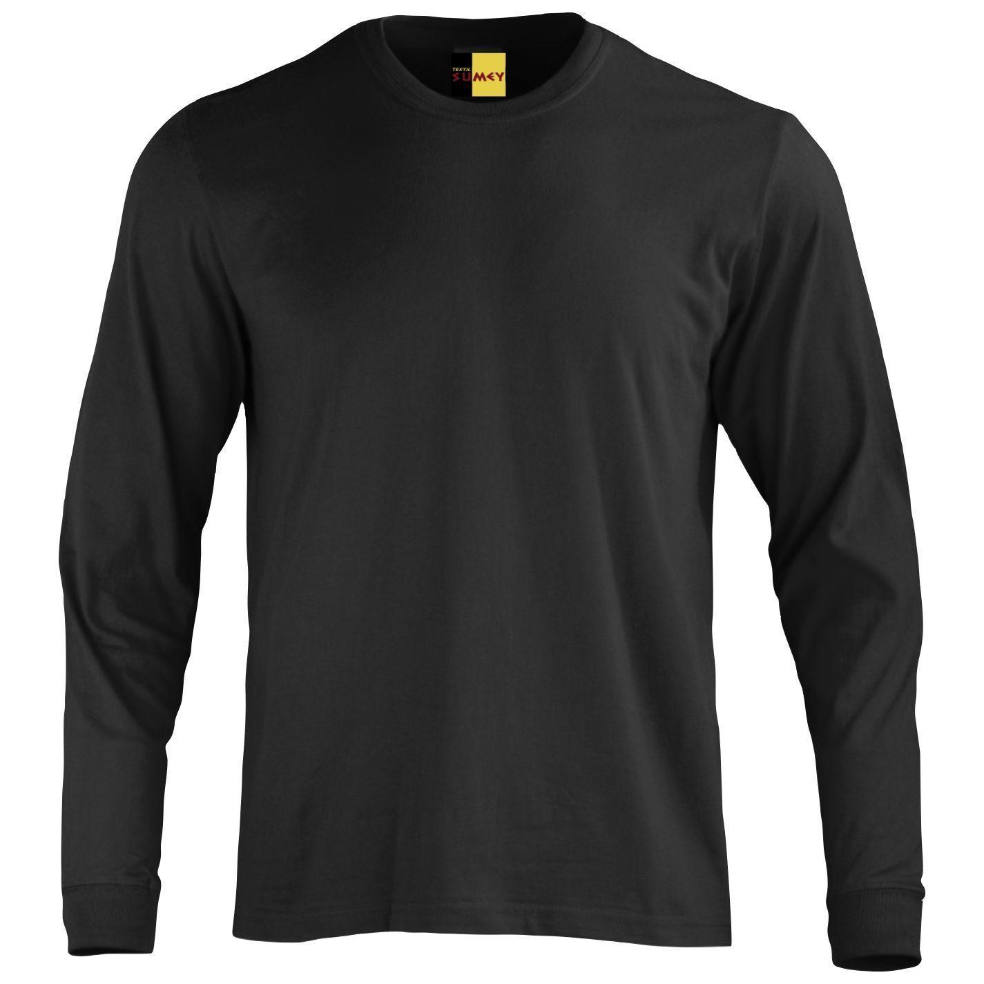 Polera Manga Larga Algodon Cuello Redondo-3