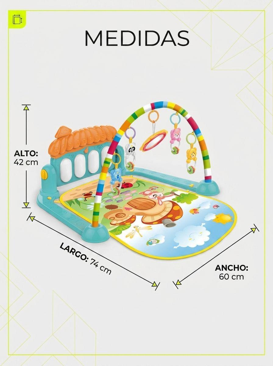 Gimnasio 3 en 1 Musical Bebe Piano Interactivo-3
