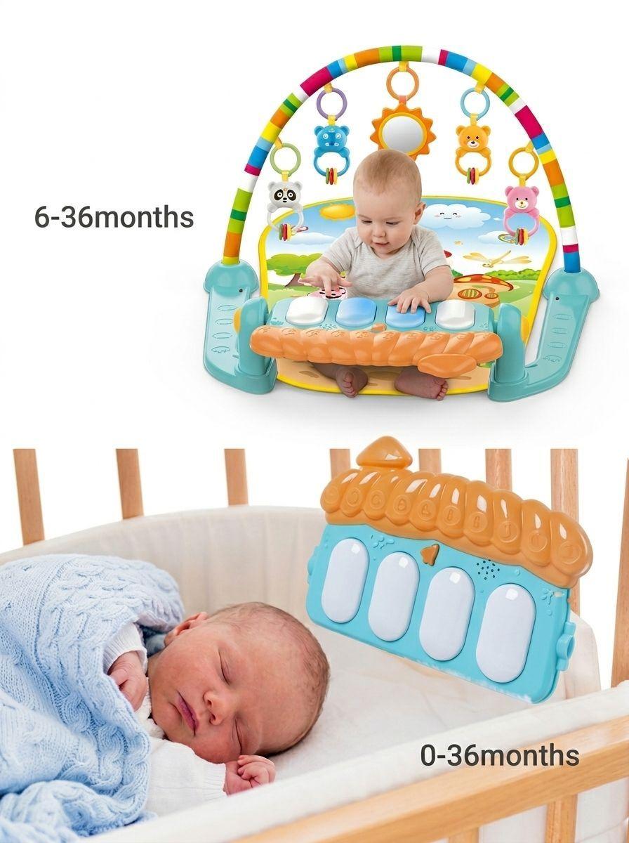 Gimnasio 3 en 1 Musical Bebe Piano Interactivo-5