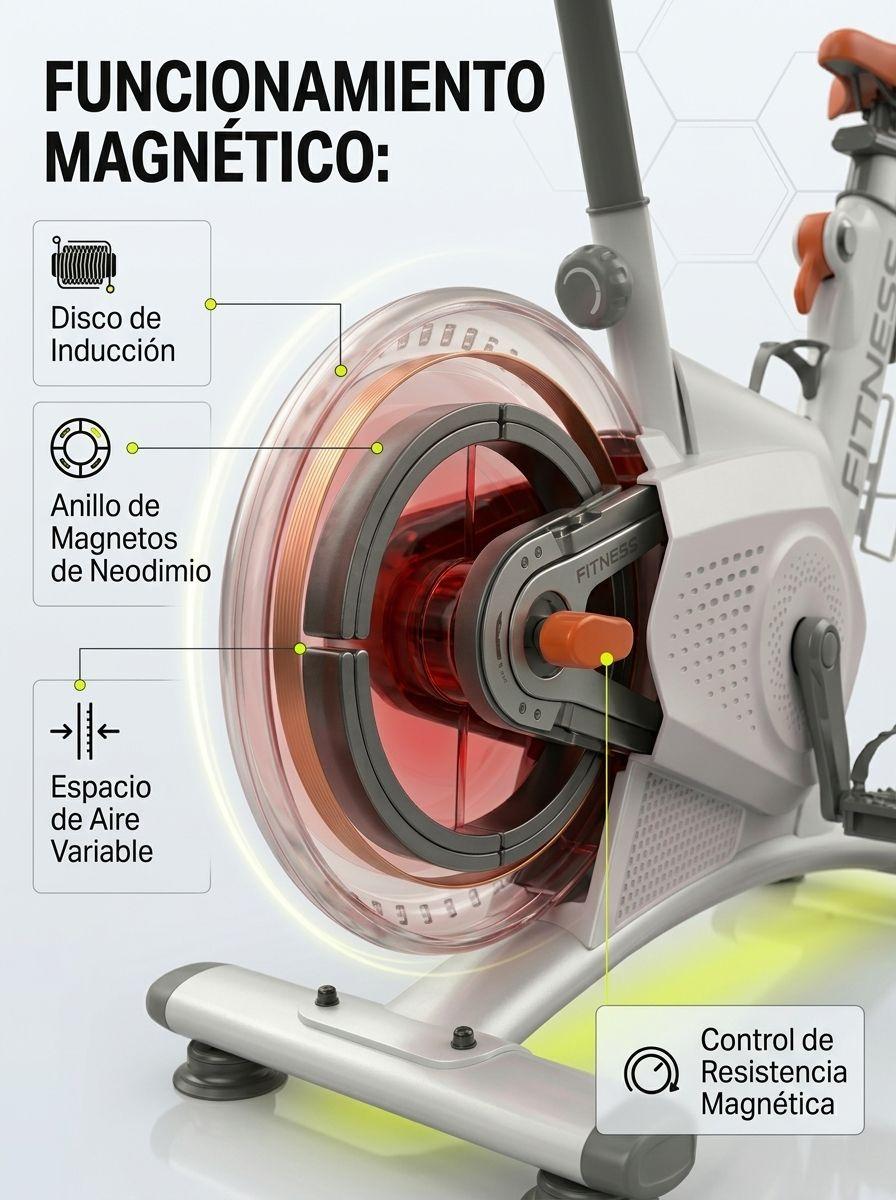 Bicicleta Spinning Magnetica Profesional K11 8 kg-3