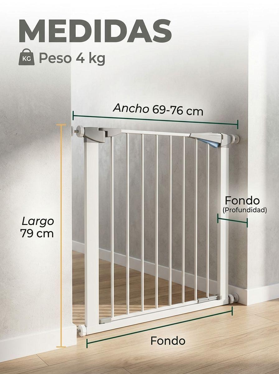 Reja Seguridad para Escalera Bebe y Mascotas-2
