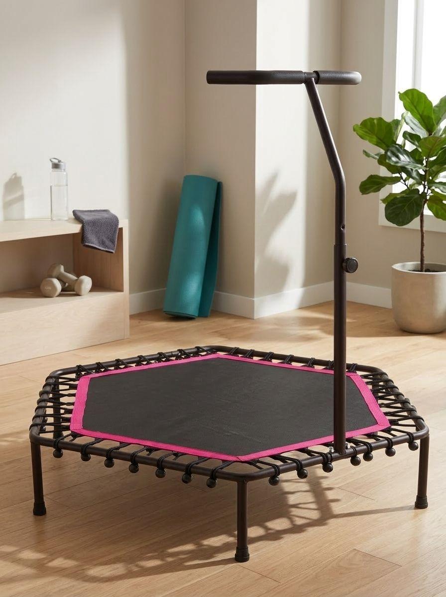 Trampolin Fitness Hexagonal 115 cm Rojo Mango Ajustable-5