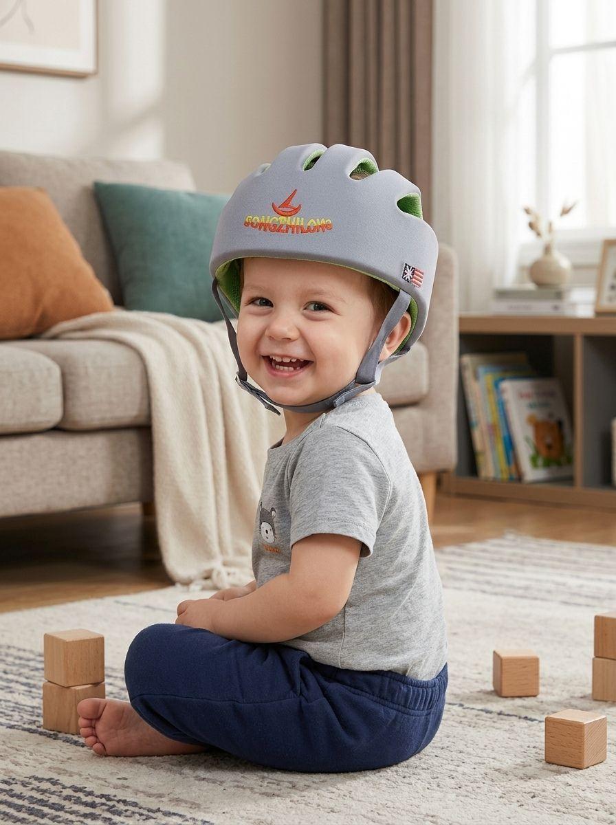 Casco Protector Bebe Antigolpe Gateo Ajustable 6 Meses-2
