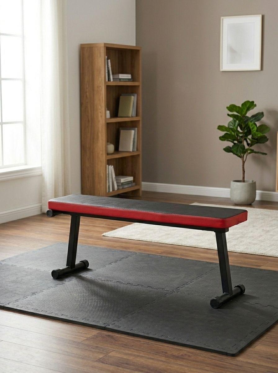 Banco Abdominales Plano Plegable Multifuncional 108 cm Acero-4