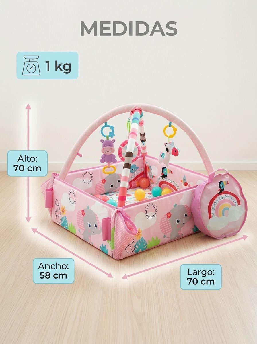 Gimnasio Bebe 6 en 1 Selva Colorida Jugutes sensoriales-2
