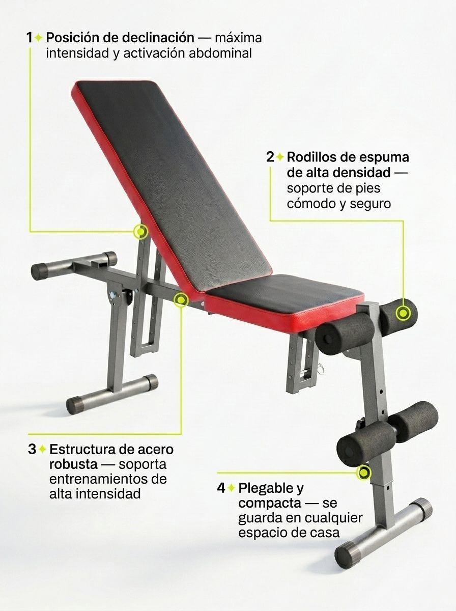 Banco de Pesas Multiposicion Reclinable 4 Posiciones-3