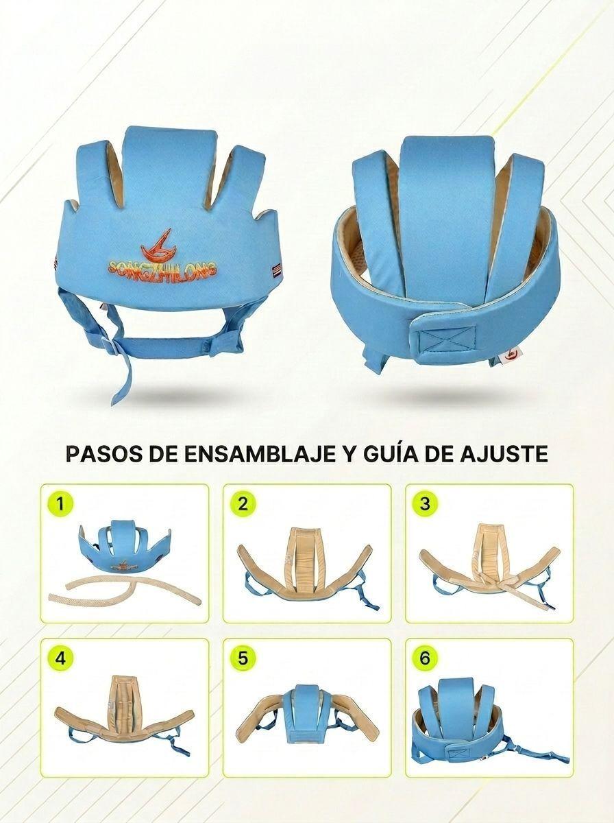 Casco Protector Antigolpe Bebe Gateo 6 Meses a 5 Años-3