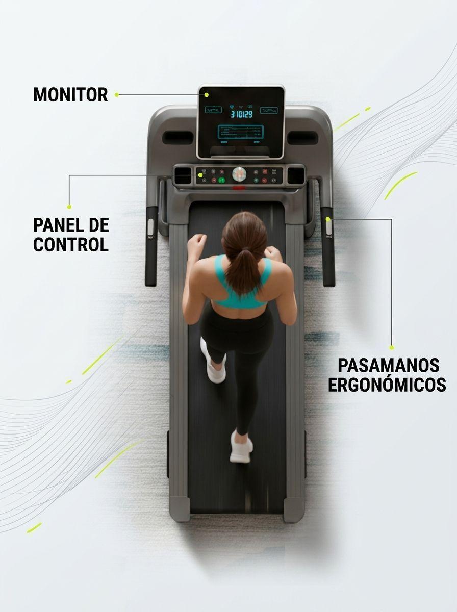 Trotadora Electrica M7 Pro Plegable 12 Programas 100 kg-3