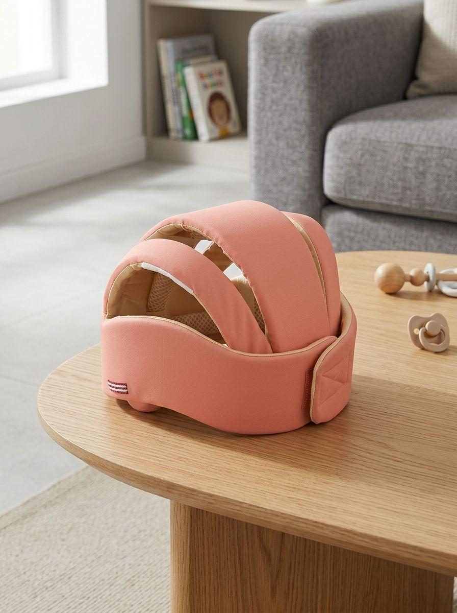 Casco Bebe Antigolpe Seguridad Algodon 6 meses-5