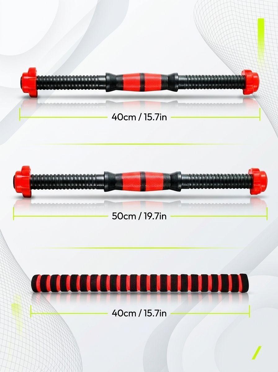 Set Mancuernas 20 kg con Union Barra Red Discos -3