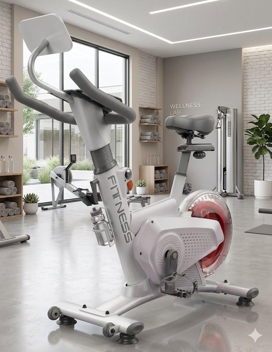 Bicicleta Spinning Magntica Profesional Pantalla Digital Volante 8 kg Soporta 150 kg-4