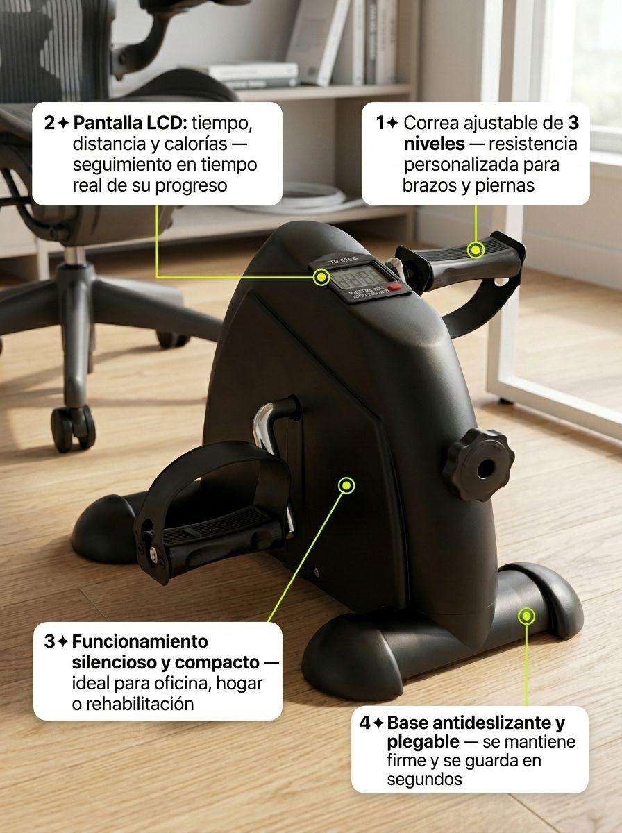 Pedalera Mini Bici Pro Manos y Pies Rehabilitacion-3